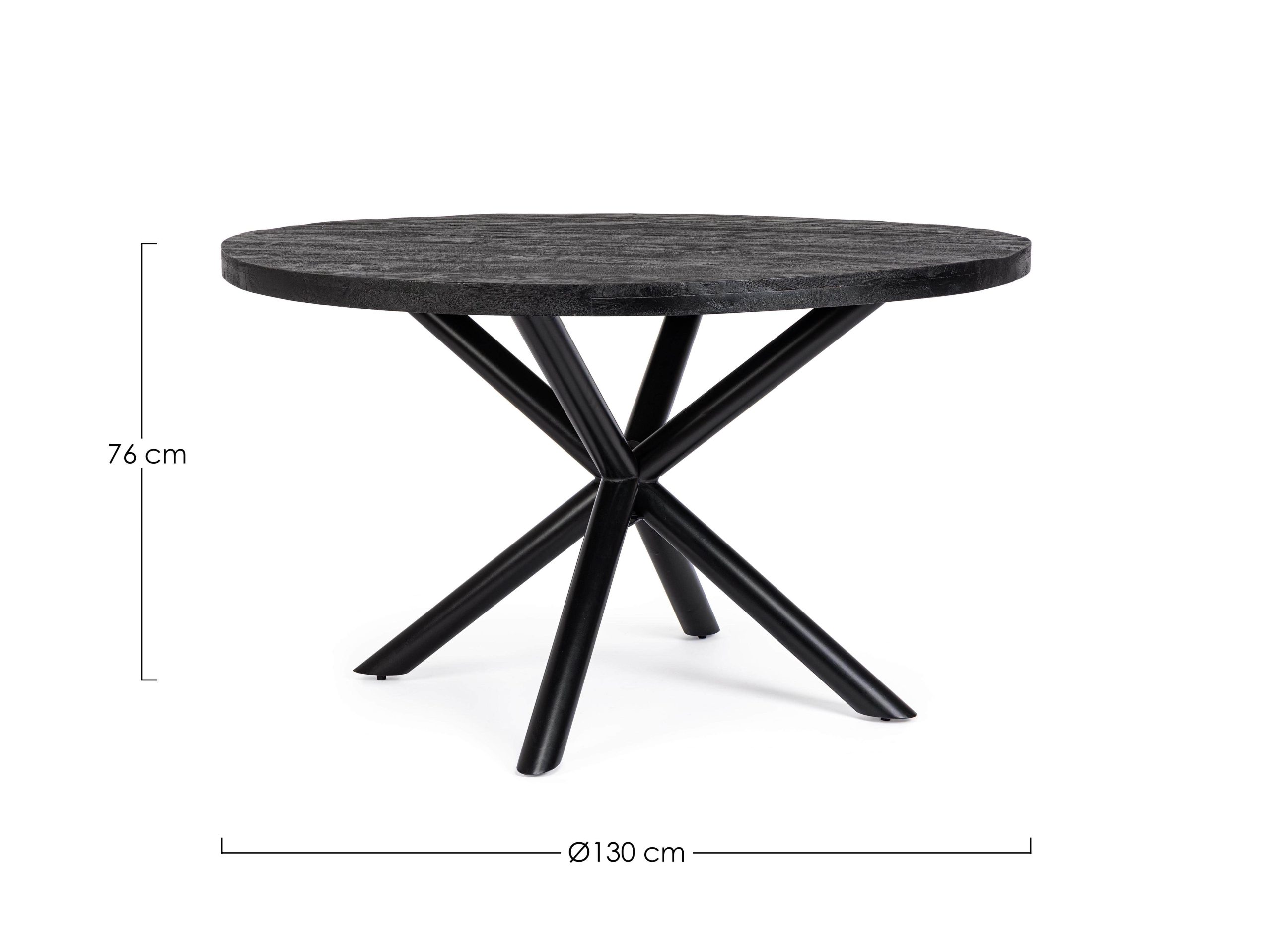 Hastings round dining table by Bizzotto - Image 3