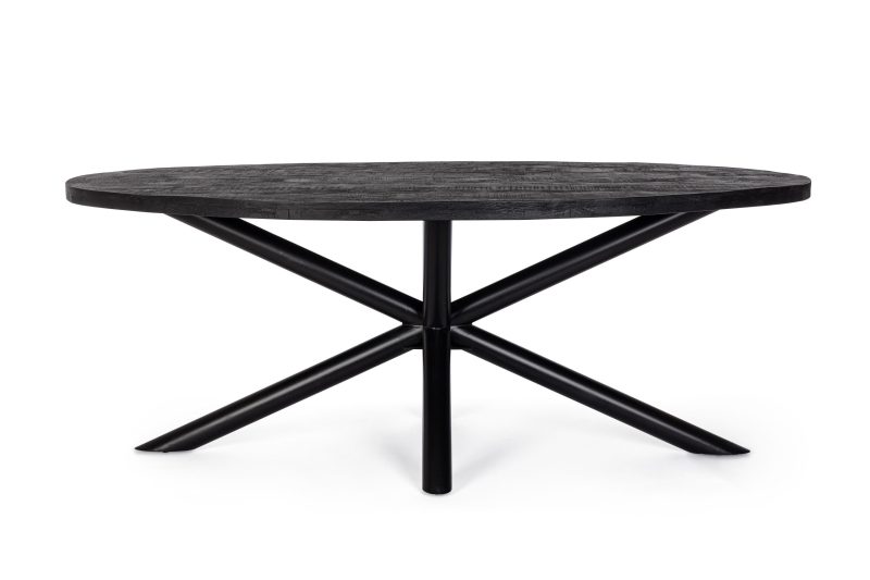 Hastings oval dining table by Bizzotto - Image 4