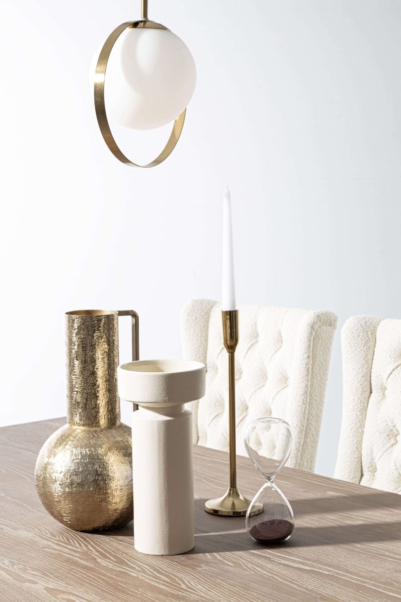 Monroe oak wood dining table by Bizzotto - Image 8