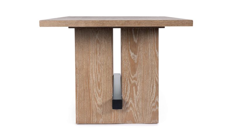 Monroe oak wood dining table by Bizzotto - Image 4