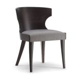 XIE solid wood chair with integrated cushion by Tirolo