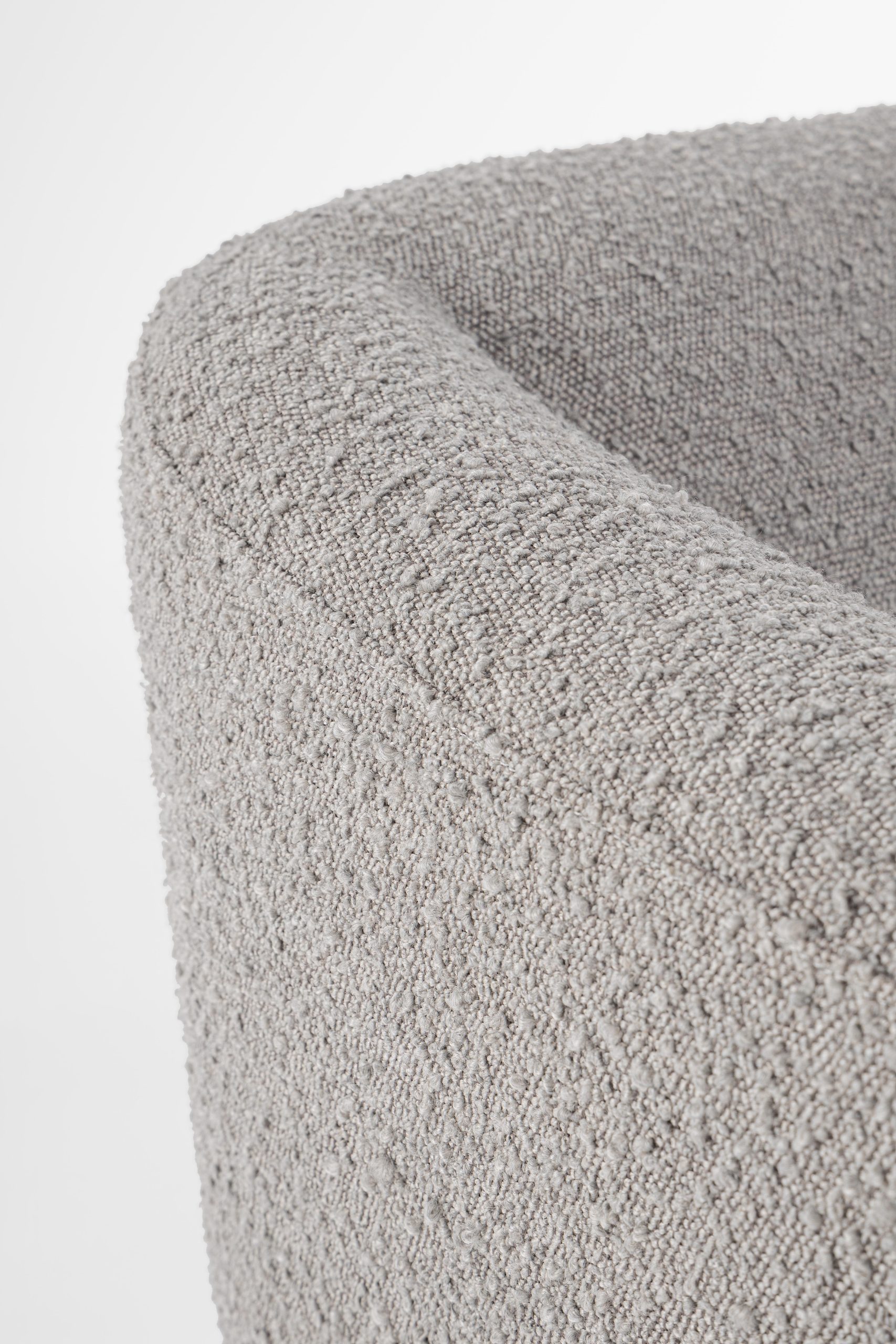 Claudine grey boucle armchair by Bizzotto - Image 7