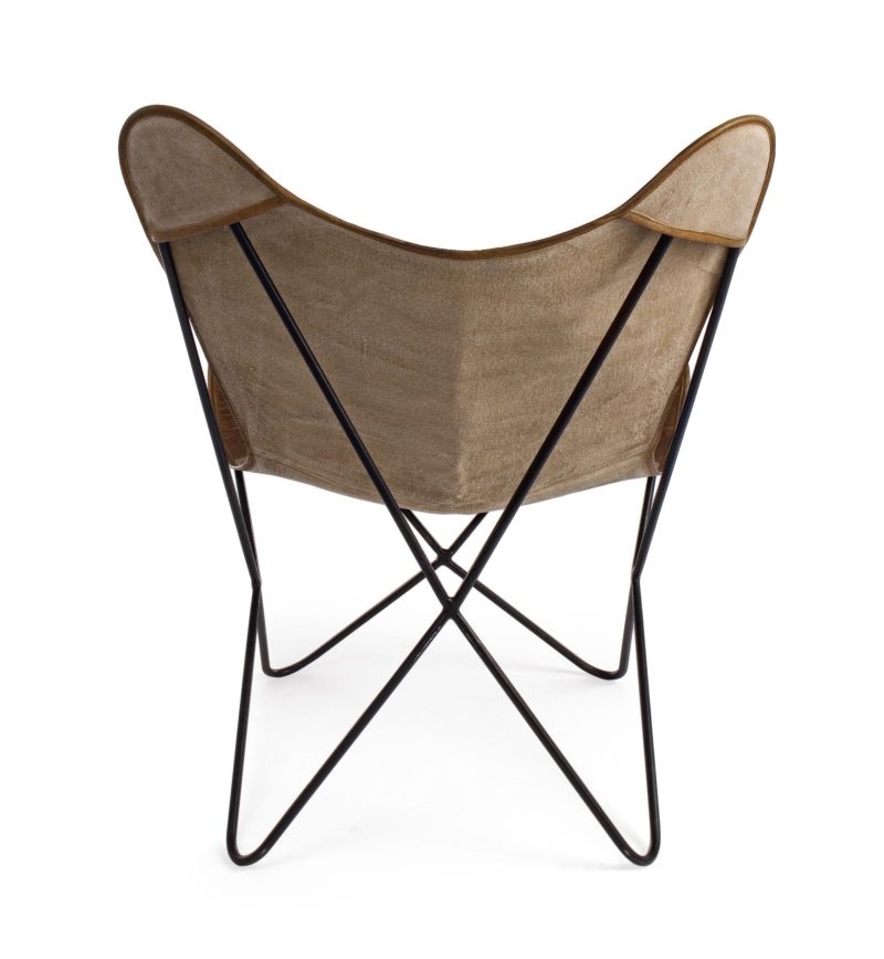 Eaton beige armchair by Bizzotto - Image 4