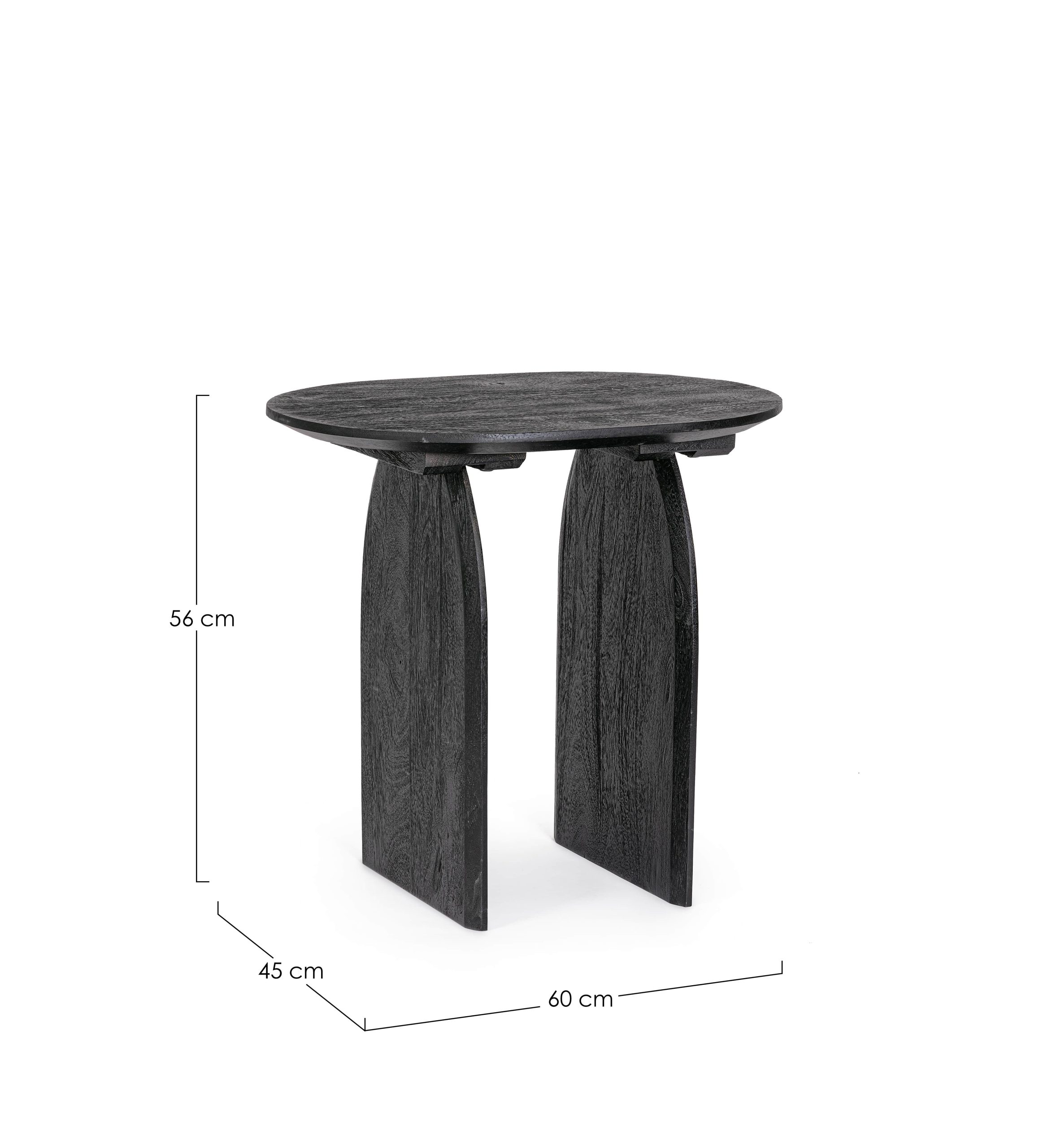 Monterrey wood side table by Bizzotto - Image 4