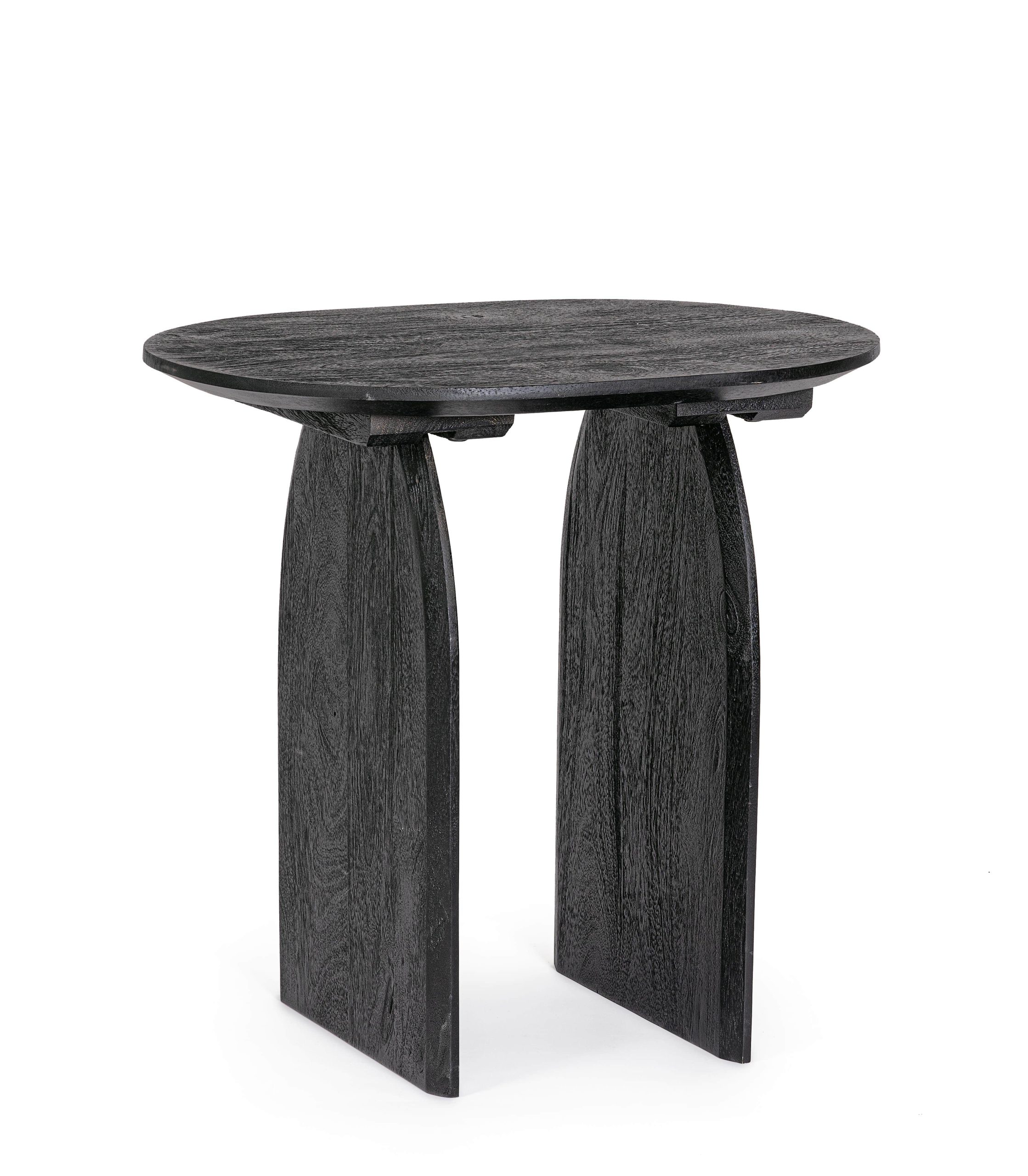 Monterrey wood side table by Bizzotto