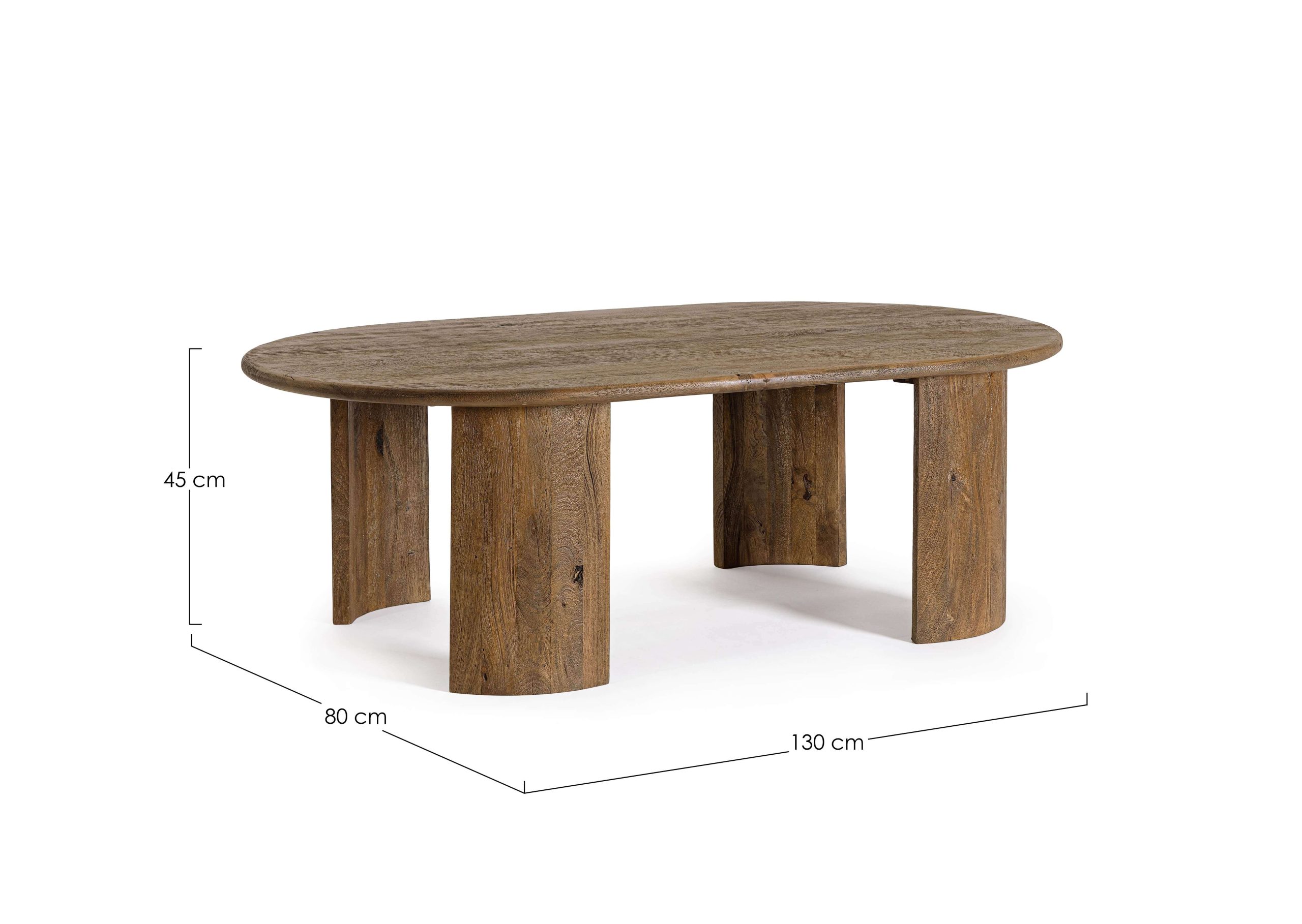 Orlando oval coffee table by Bizzotto - Image 13