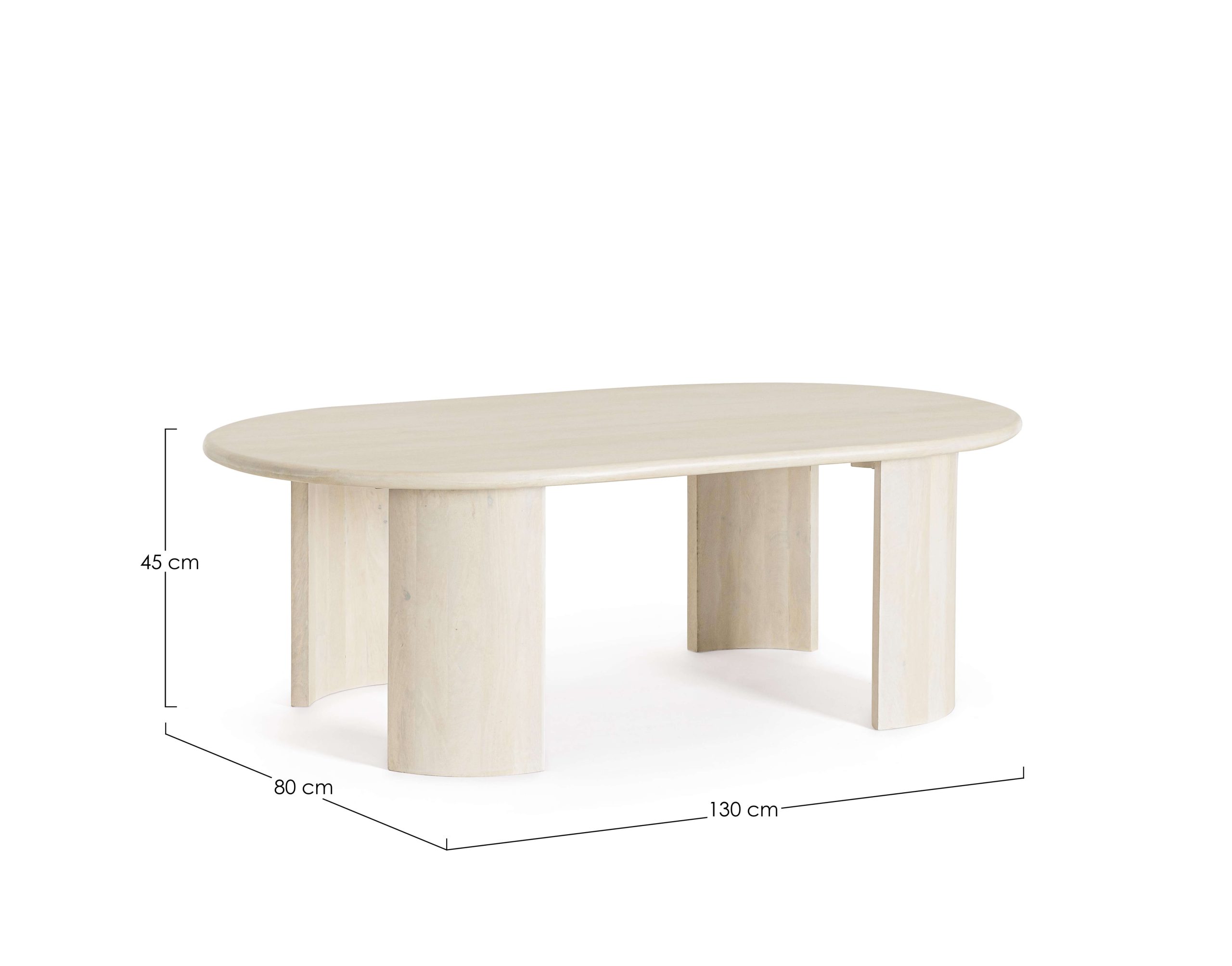 Orlando oval coffee table by Bizzotto - Image 8