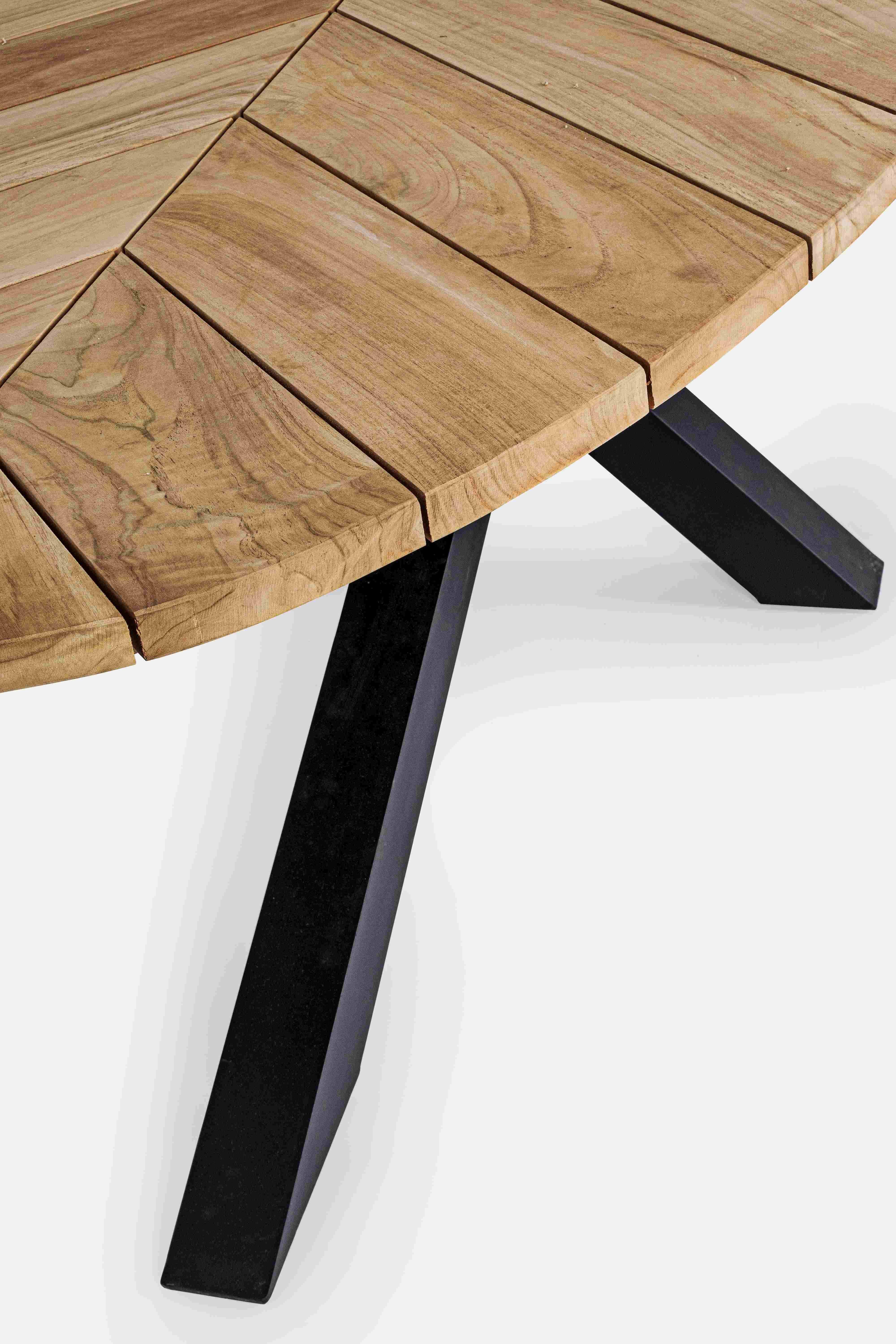 Palmdale oval wooden table by Bizzotto - Image 10